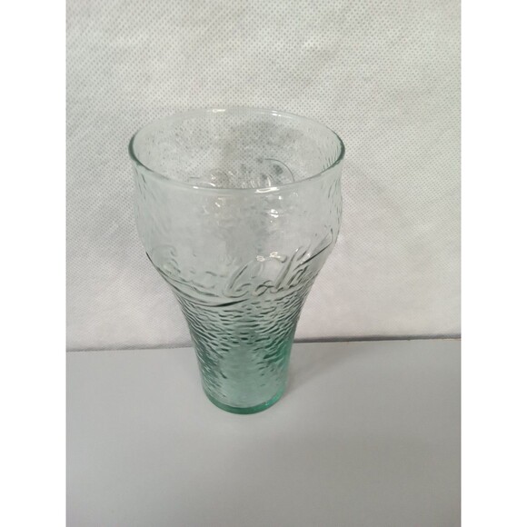 Vintage 16 oz Coca-Cola Glass Pebbled Dimpled Textured Georgia Green COKE - Picture 4 of 7